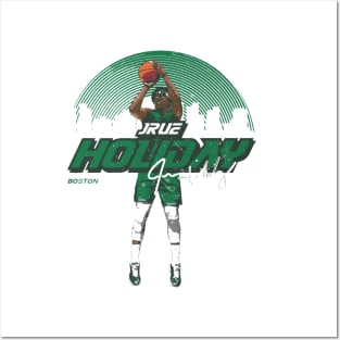 Jrue Holiday Boston Skyline Posters and Art